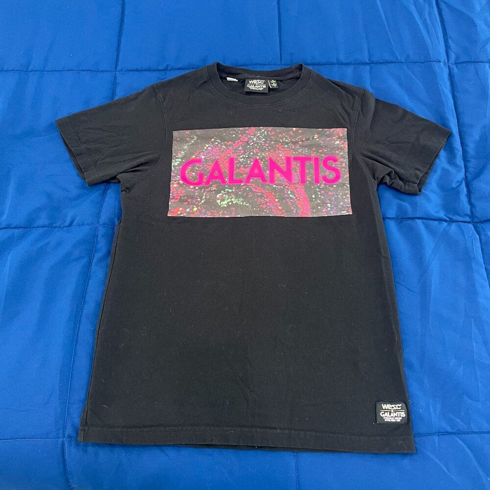 WeSC x GALANTIS Black Graphic T-Shirt - Unisex Small Limited collaboration